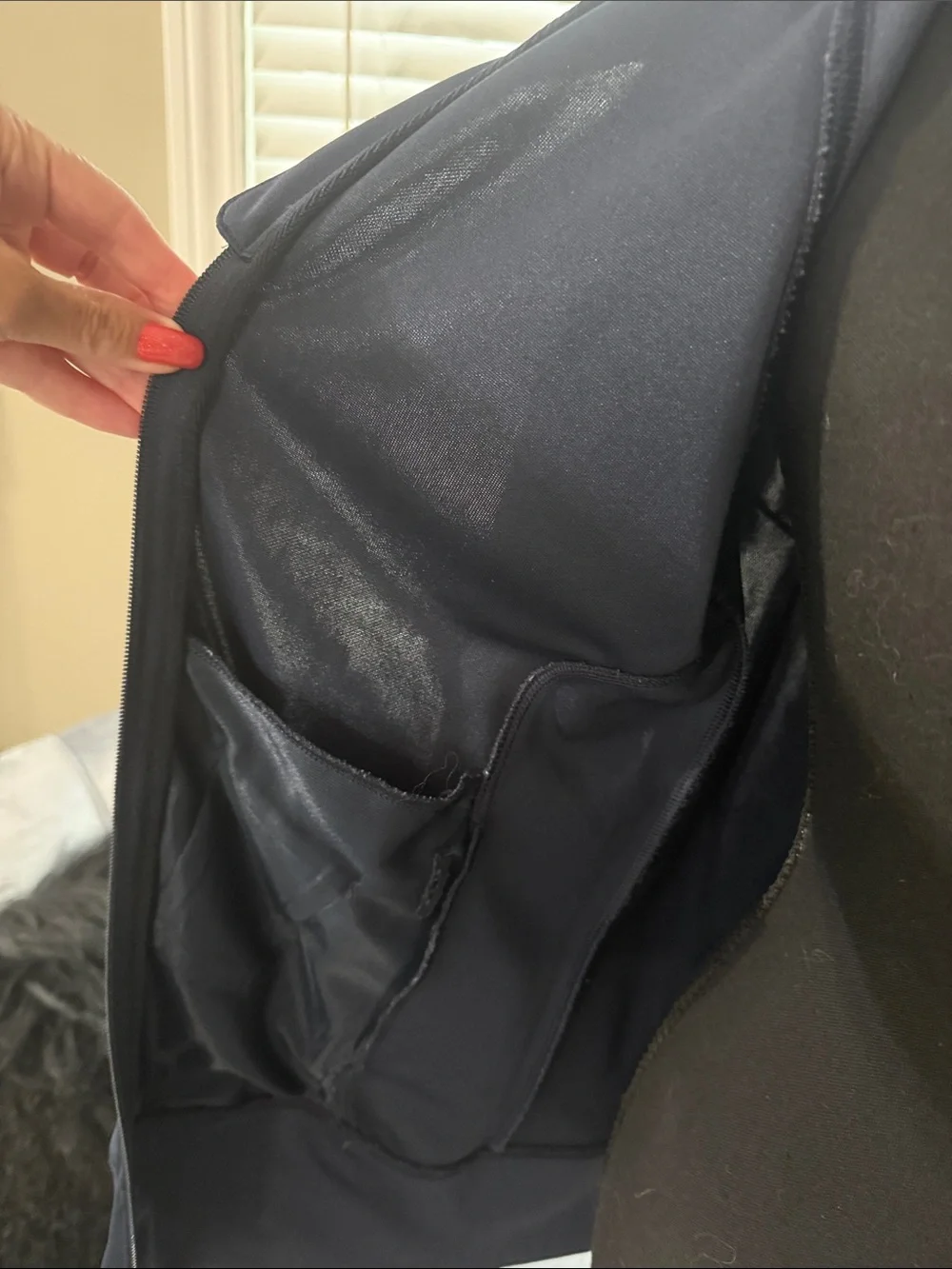 adidas Navy Full-Zip Athletic Jacket